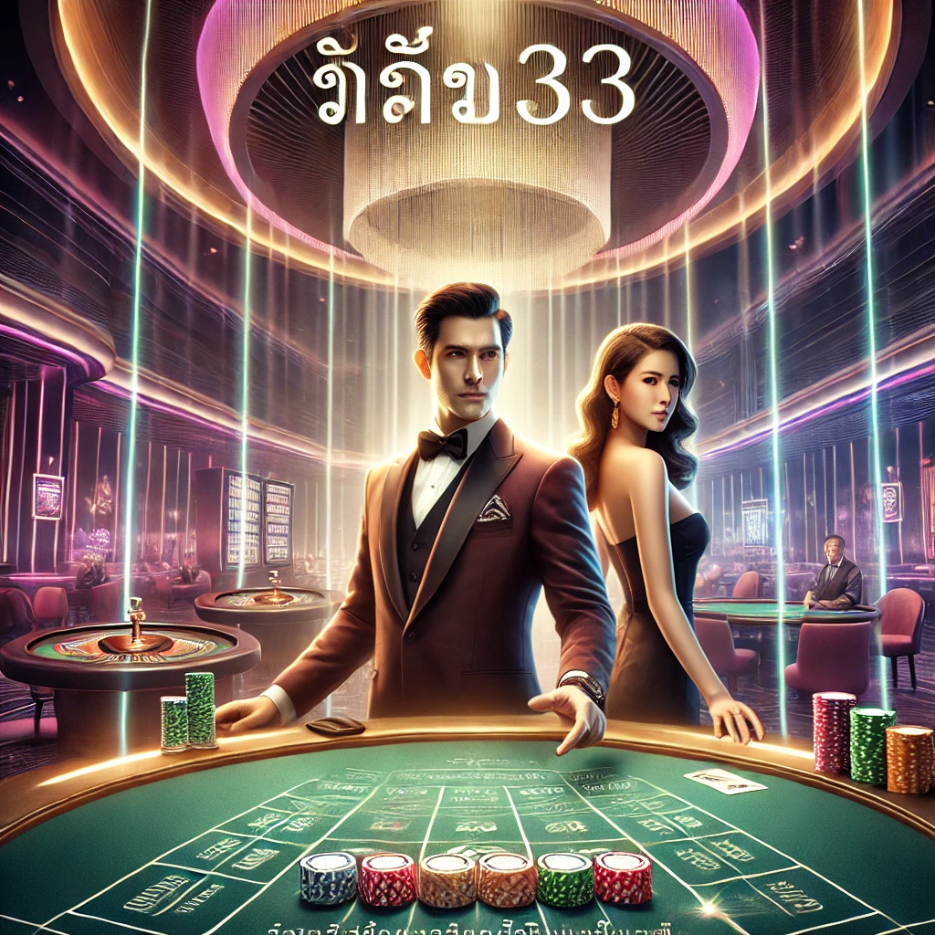 DALL·E 2024 12 20 12.19.01 A visually stunning and professional illustration of an online baccarat platform named เว็บบาคาร่า333 featuring a modern and luxurious casino setti